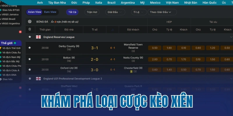 Khám phá loại cược kèo xiên